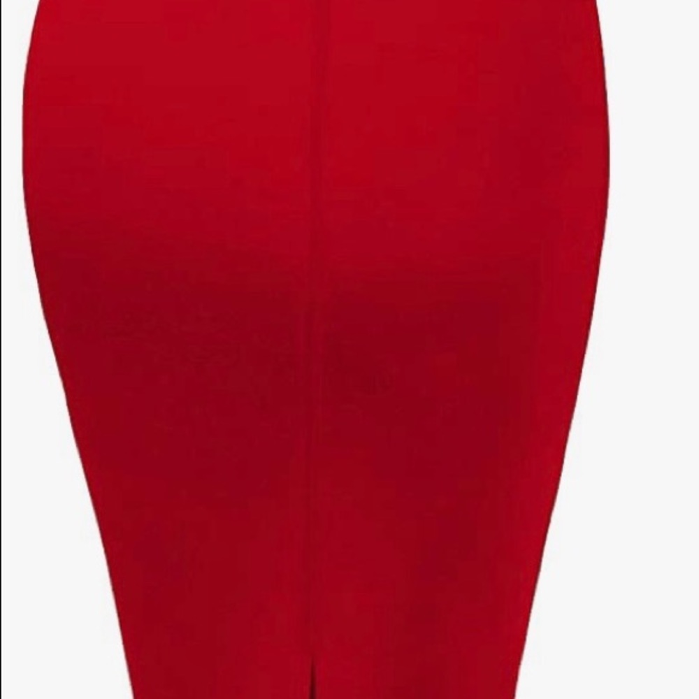 Sexy Red Pointe Pencil Skirt - Picture 2 of 4
